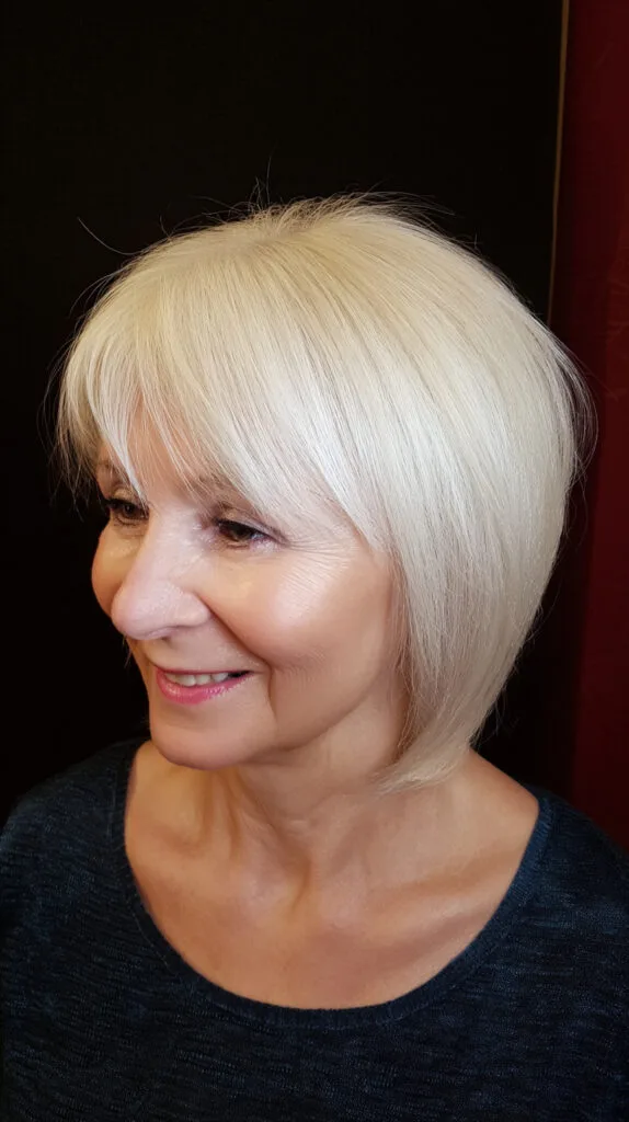 Chic Blunt Bob with Soft Bangs