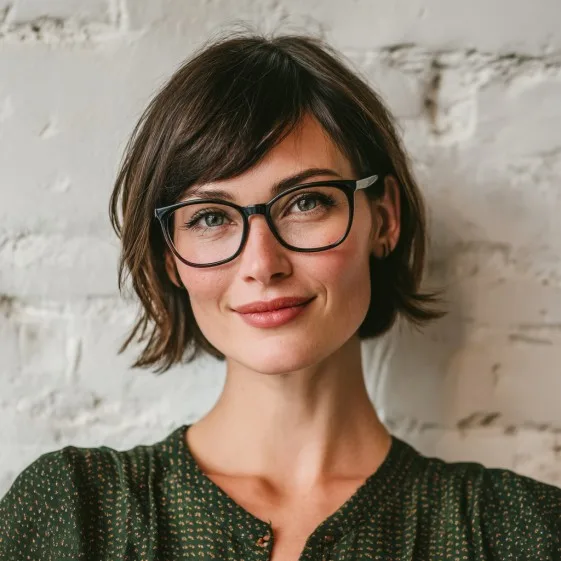 Chic Bottleneck Bangs with Textured Layers