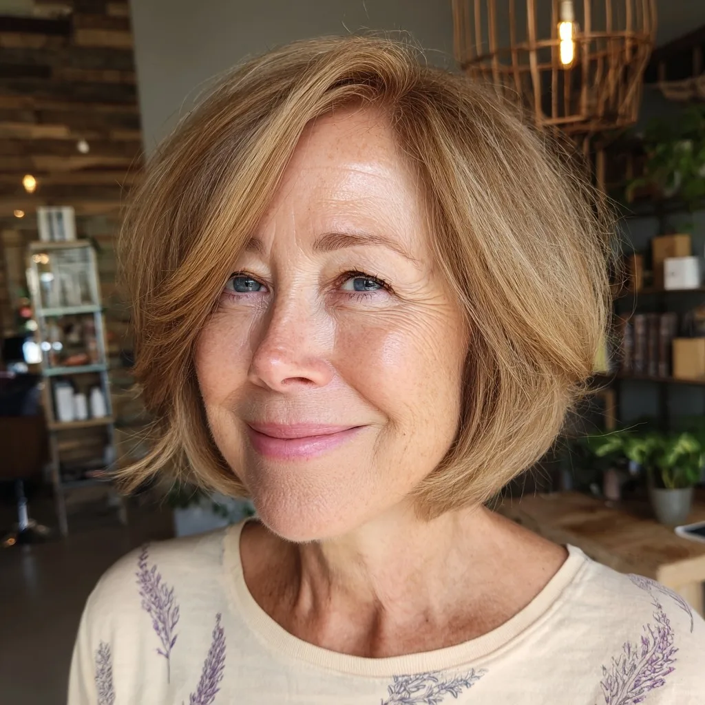 Chic Bronde Bob with Subtle Textured Layers