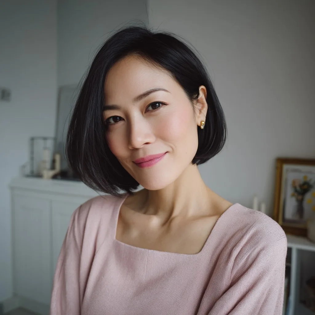 Chic Classic Bob with Subtle Textured Ends