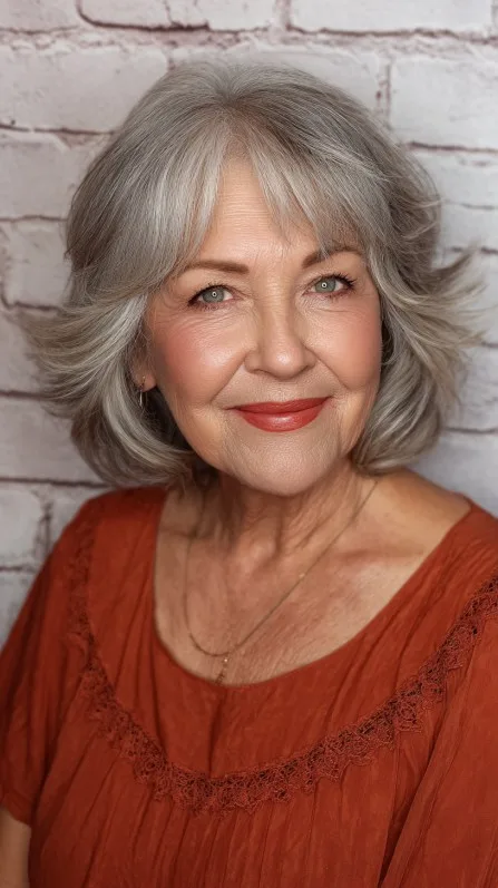 Chic Feathered Bob with Soft Movement