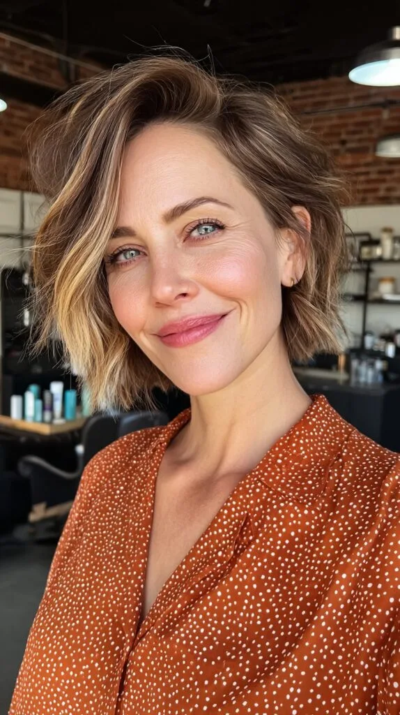 Chic Frayed Bob with Soft Undercut