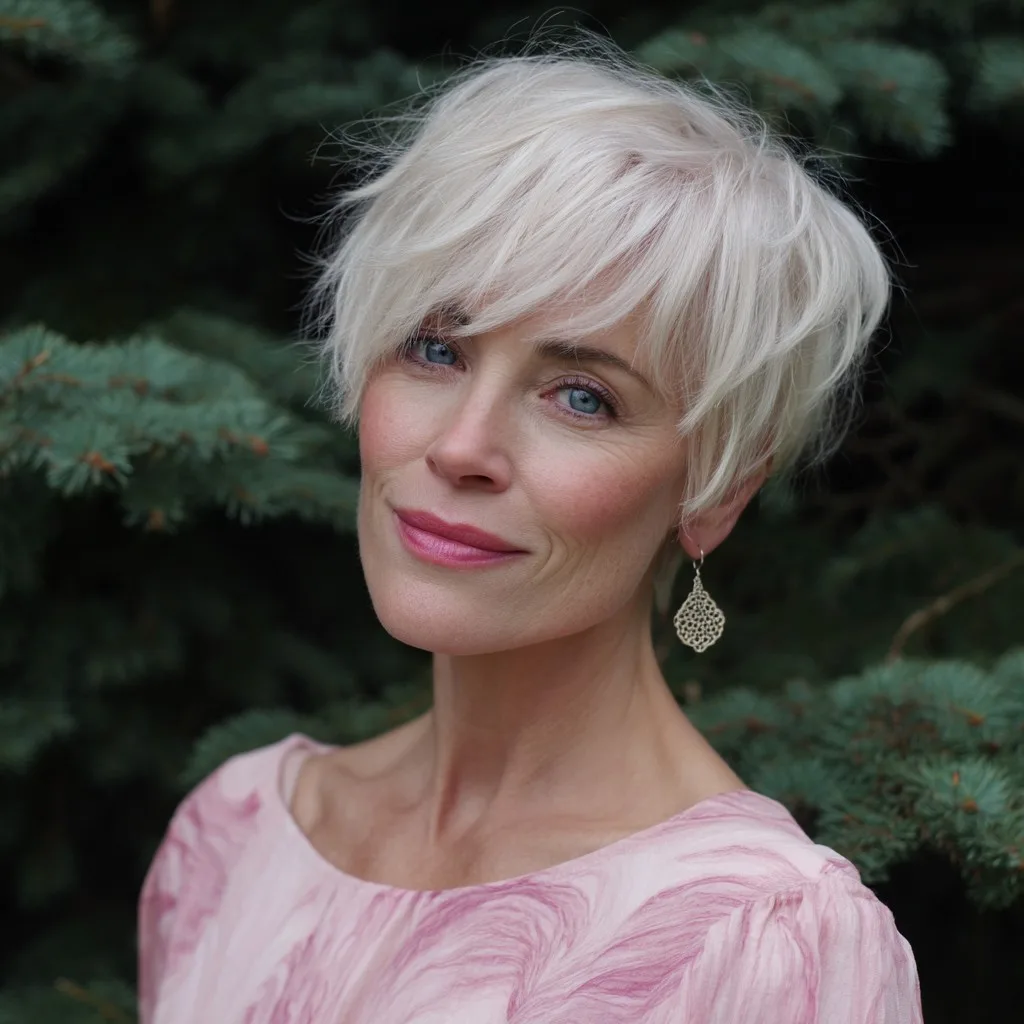 Chic Layered Asymmetrical Pixie Cut