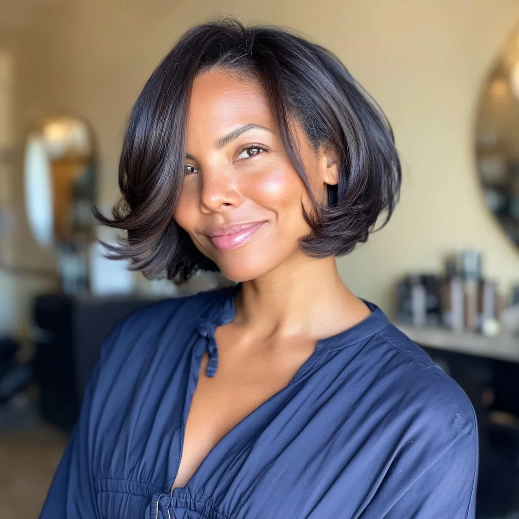 Chic Layered Bob with Soft Waves