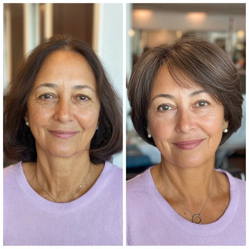 Chic Layered Razor-Cut Bob