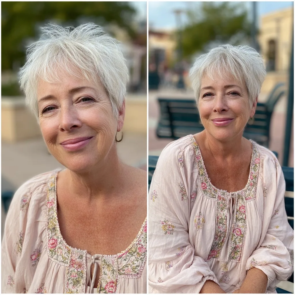 Chic Shaggy Pixie with Feathered Layers