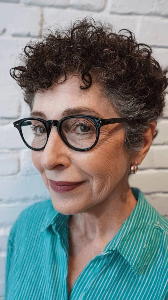 Chic Short Curly Cut with Defined Texture