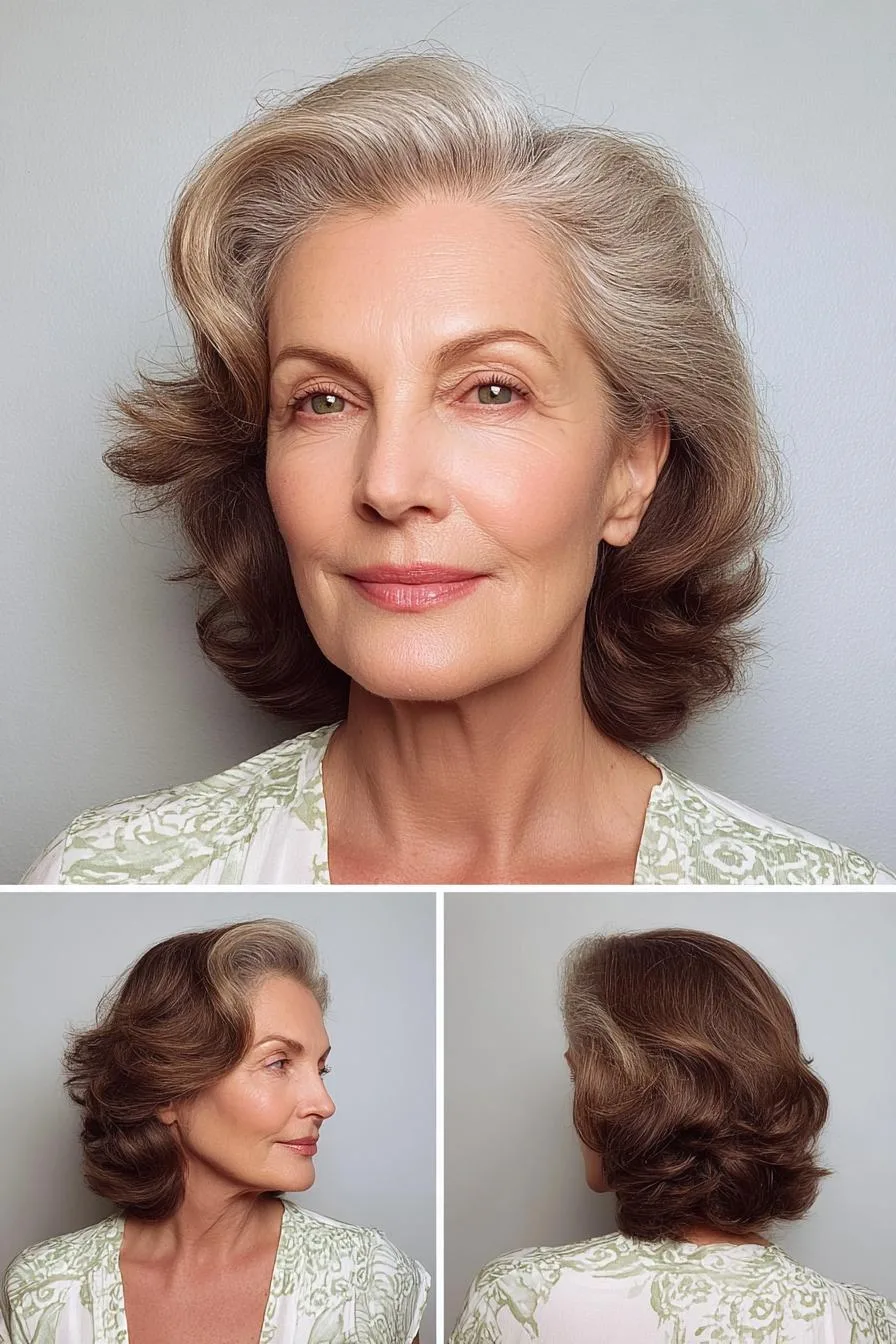 Chic Silver Waves