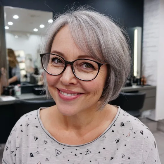 Chic Soft Bottleneck Bangs with Textured Layers