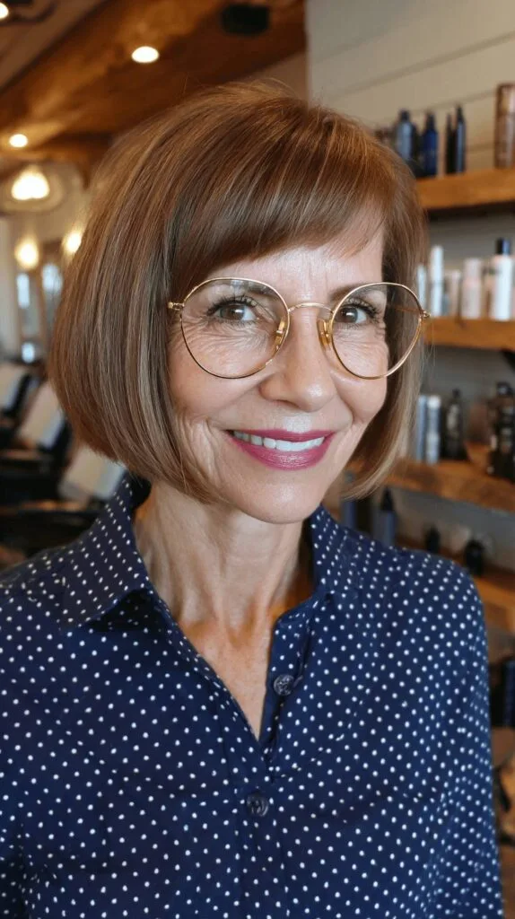 Chic Straight Bob with Soft Bangs