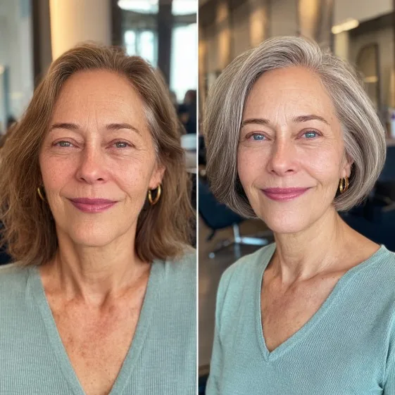 Chic Textured Bob with Soft Waves