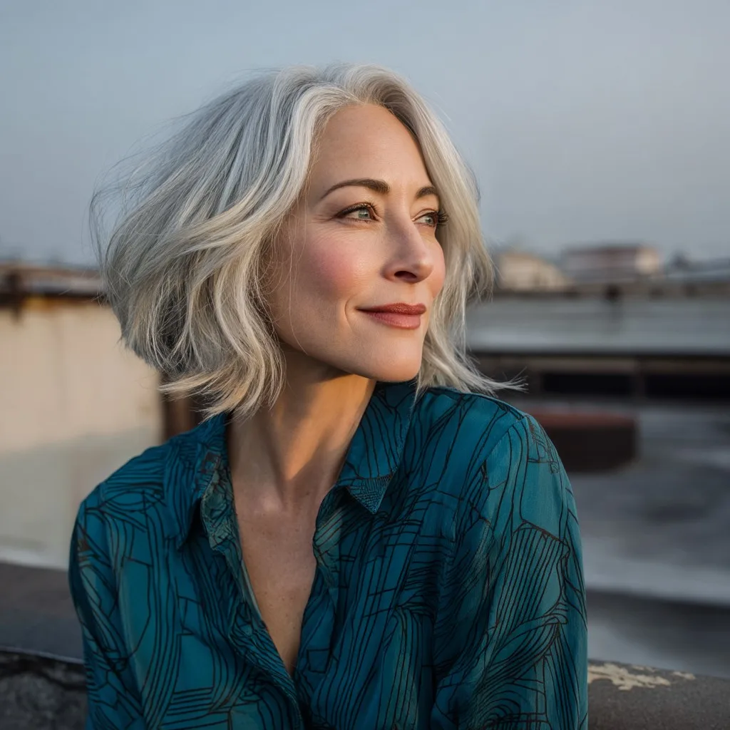 Chic Textured Bob with Soft Waves