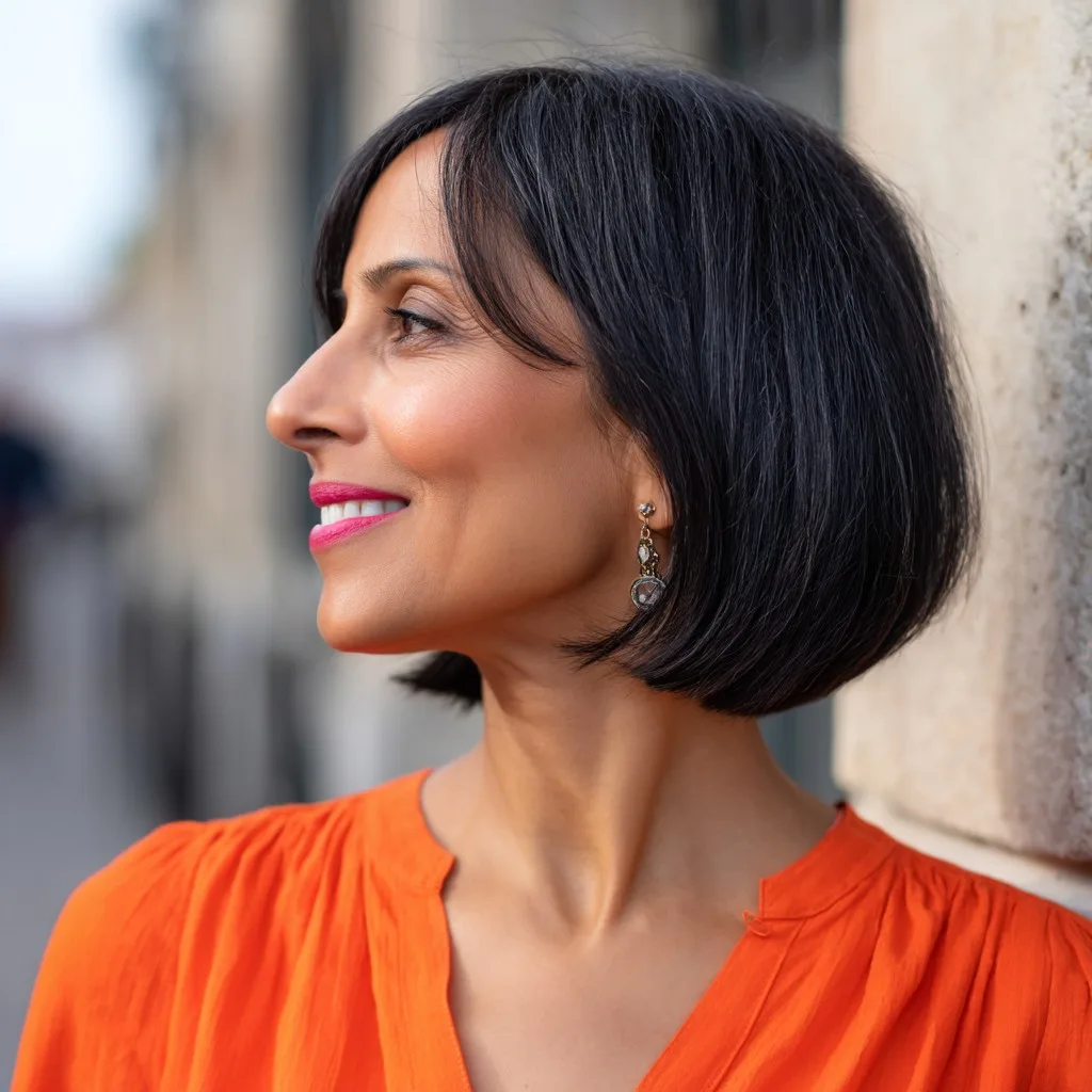 Chic Textured Bob with Subtle Face-Framing Layers