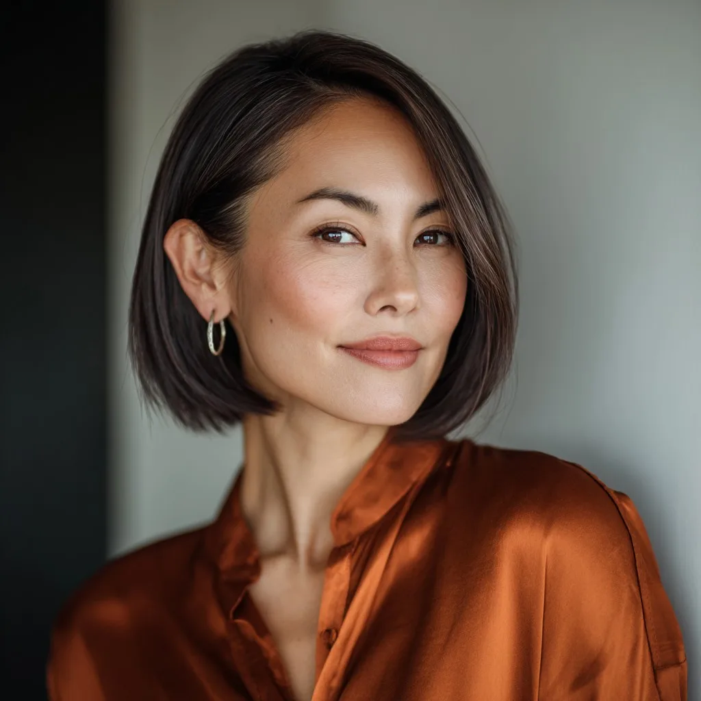 Chic Textured Bob with Subtle Layers
