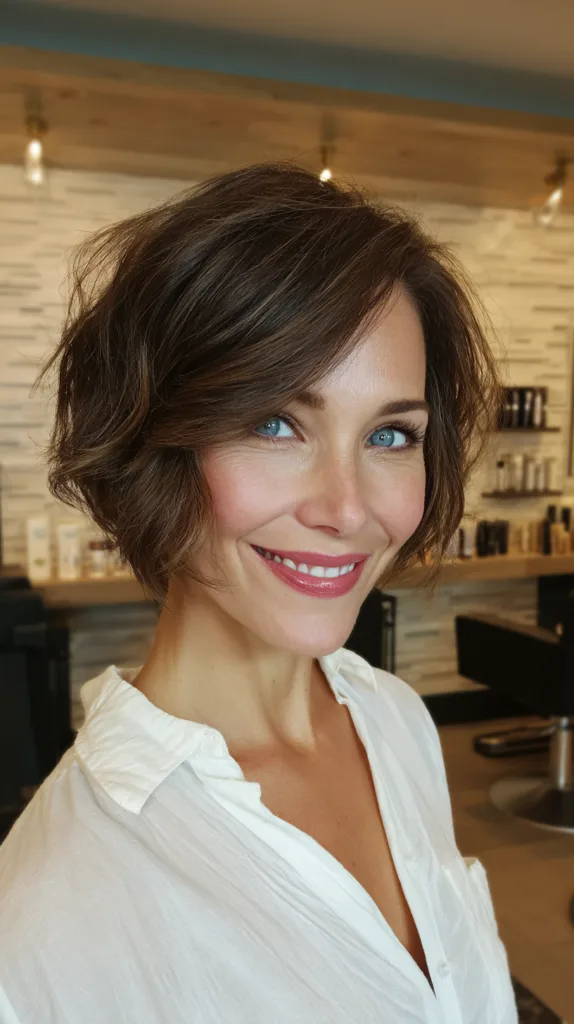 Chic Textured Bob with Subtle Waves