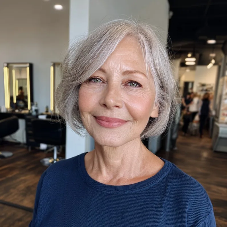 Chic Textured Floating Bob with Soft Layers