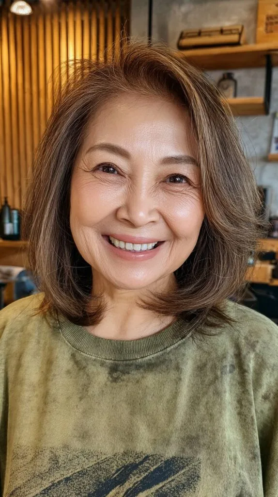Chic Textured Medium-Length Cut with Soft Layers