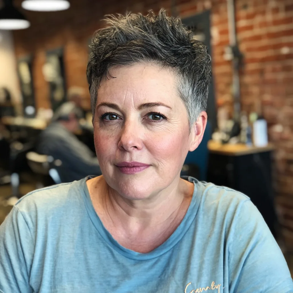 Chic Textured Pixie Cut with Spiky Layers