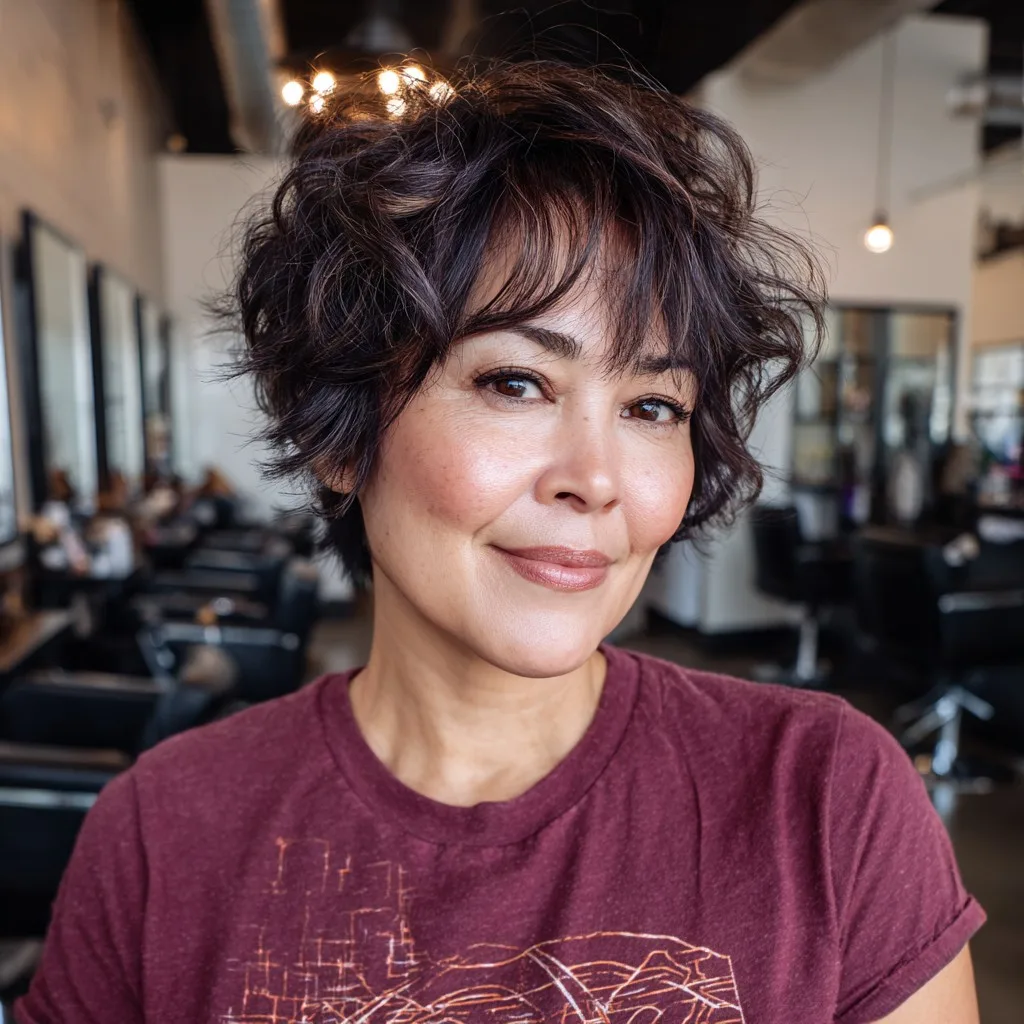 Chic Textured Pixie with Playful Volume