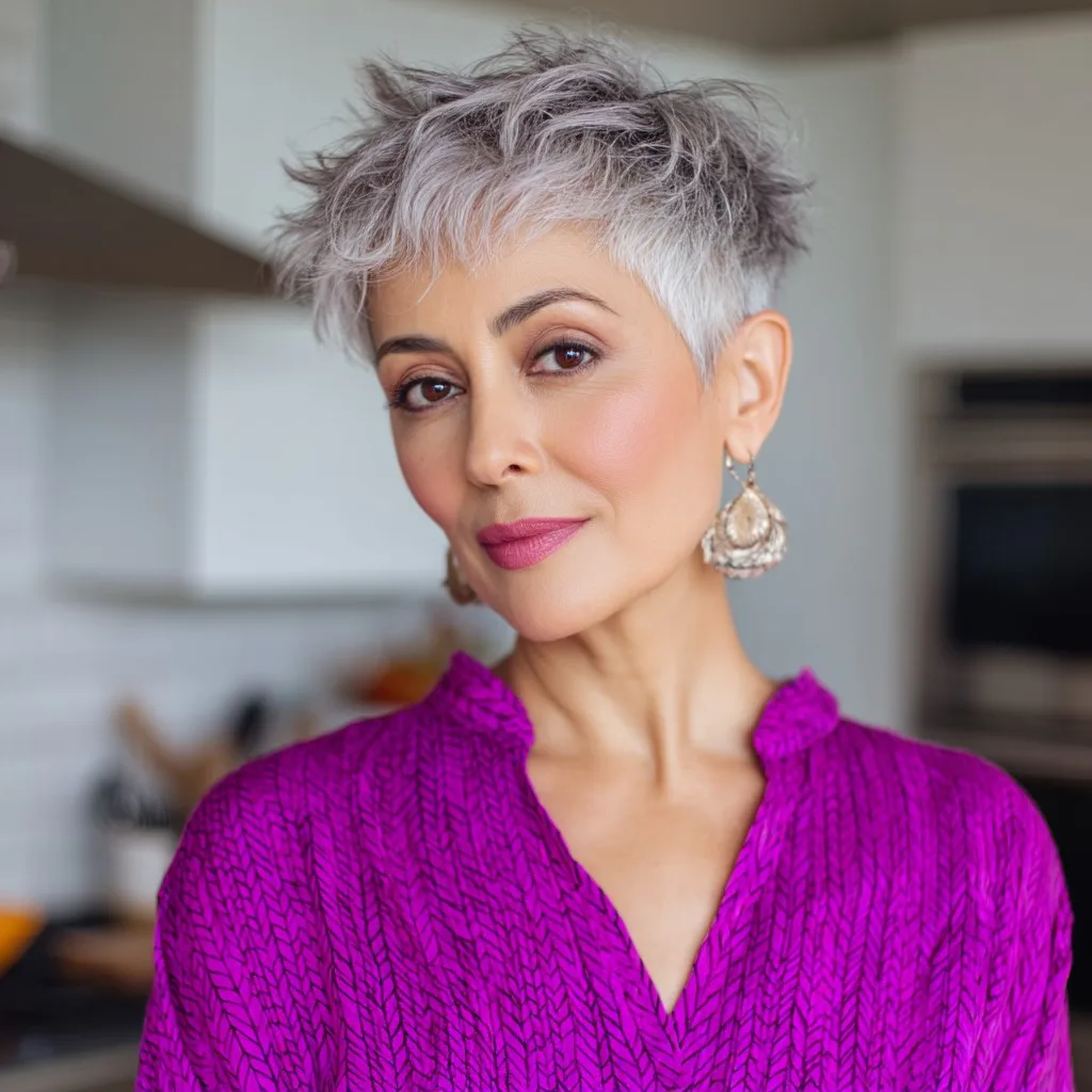 Chic Textured Pixie with Soft Layers