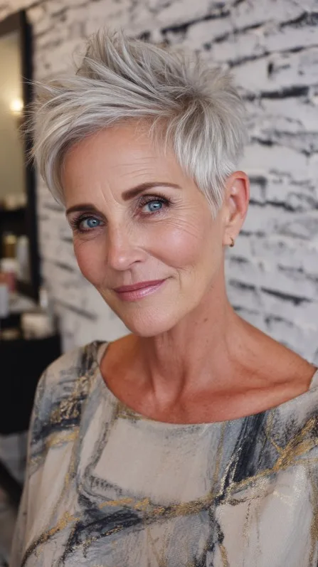 Chic Textured Short Pixie Cut with Soft Volume