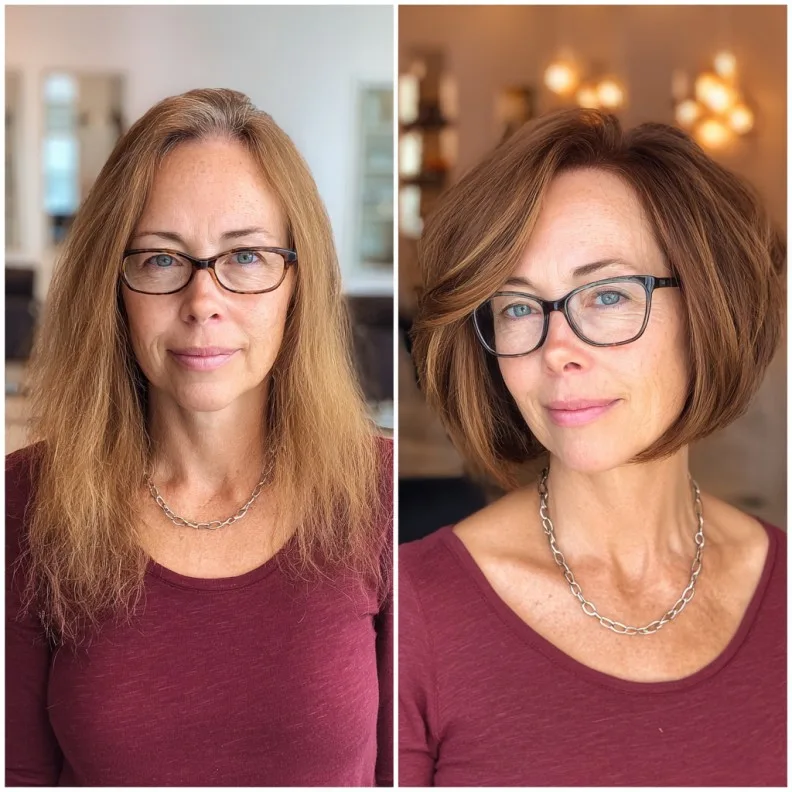 Chic Textured Wedge Bob with Playful Volume