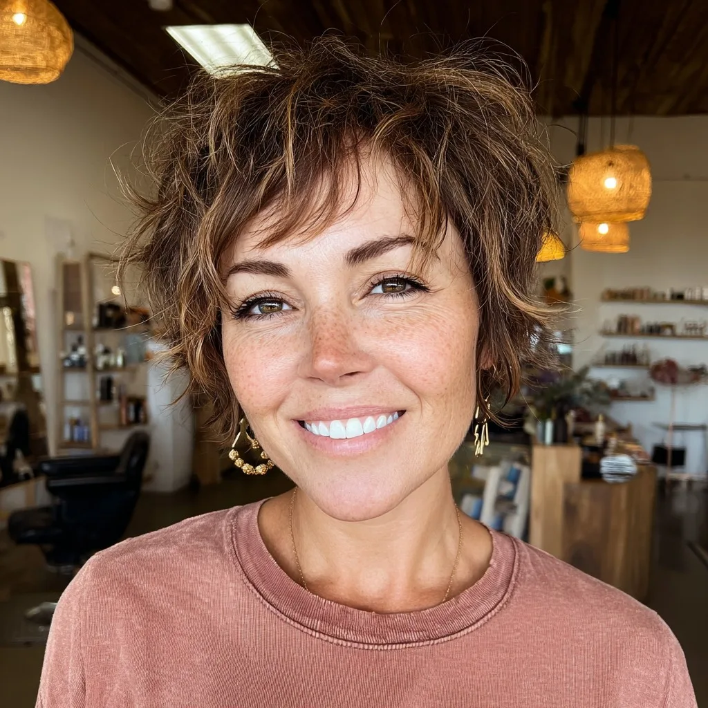 Chic Touseled Pixie with Soft Volume