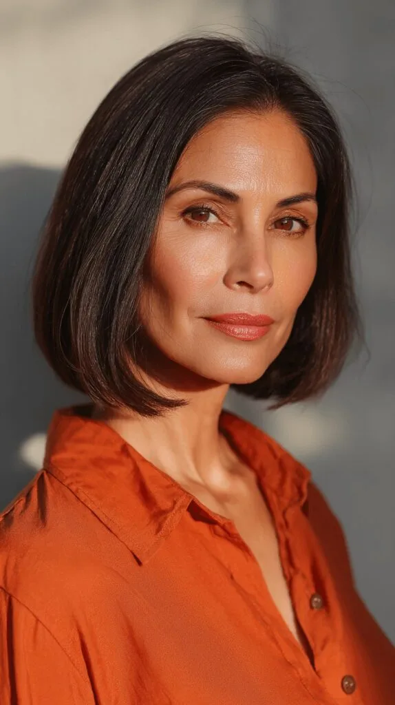 Classic Blunt Bob with Subtle Texture
