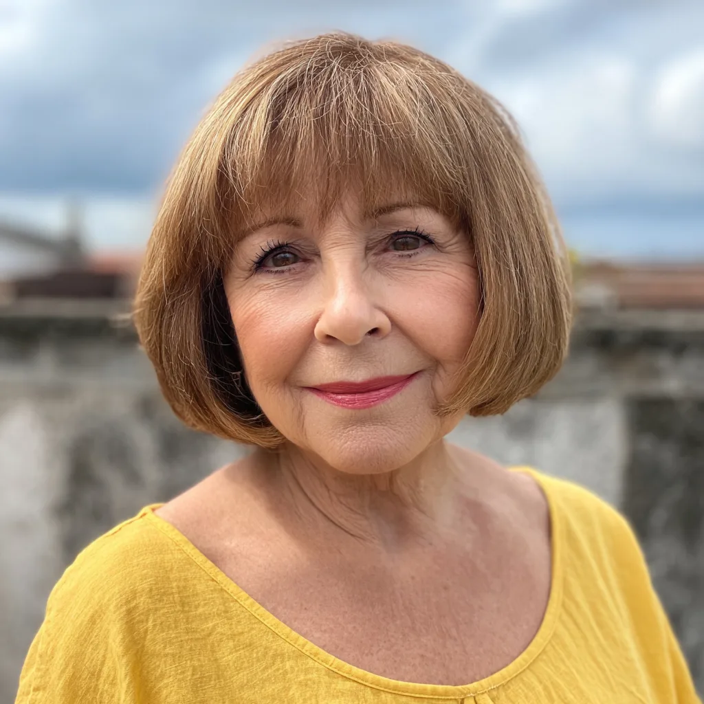 Classic Jaw-Length Bob with Soft Bangs