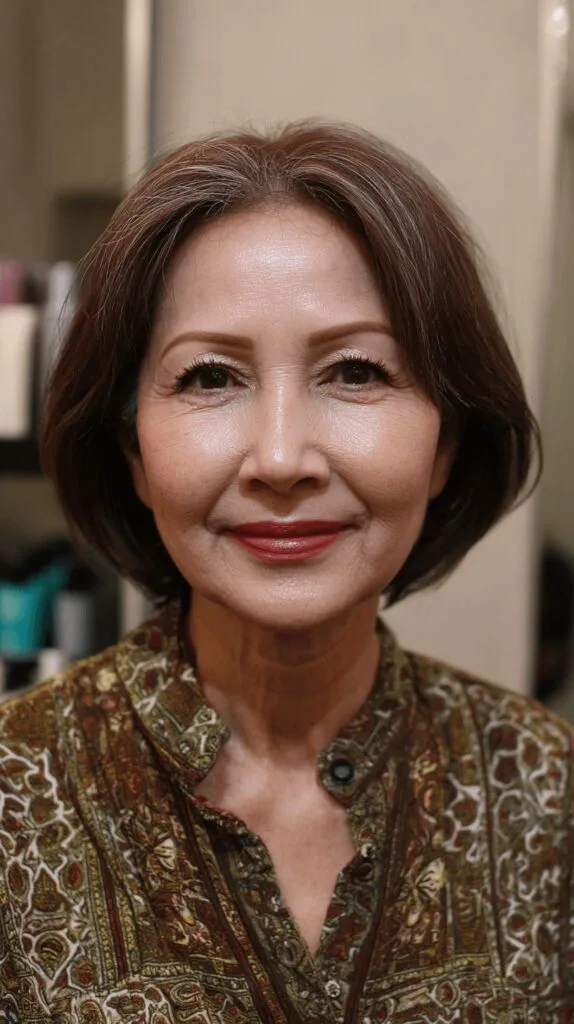 Classic Rounded Bob with Subtle Layers