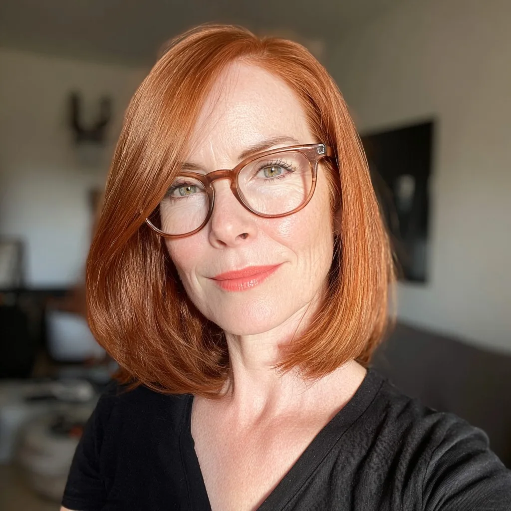 Contemporary Glossy Red Lob with Subtle Layers