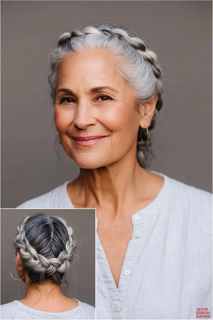 Crowned In Silver Braids