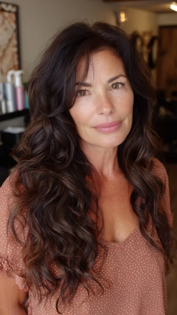 Deep Caramel Waves with Subtle Layering