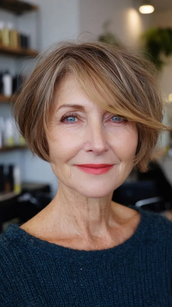 Dynamic Ash Blonde Layered Bob for Fine Hair