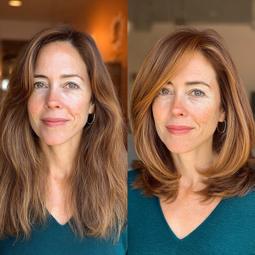 Dynamic Cinnamon Swirl Layered Cut