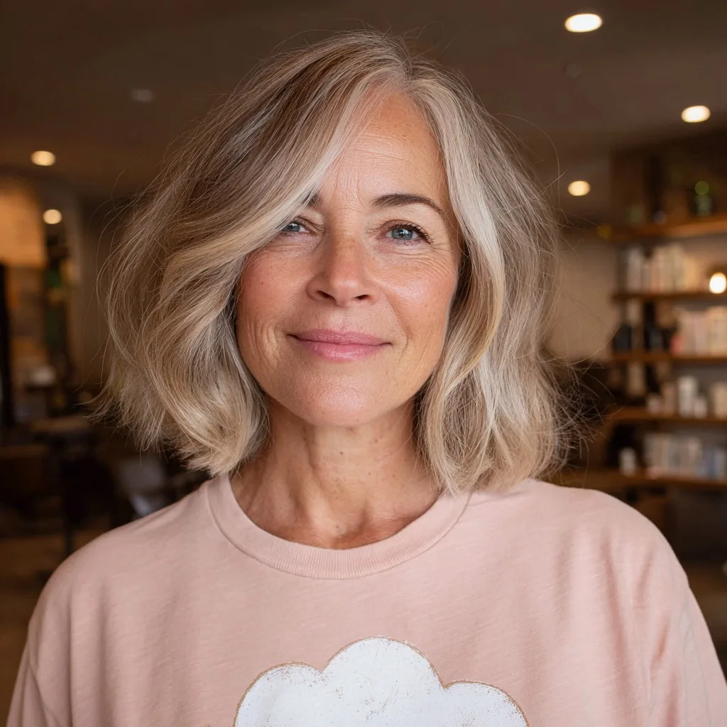 Effortless Bronde Bob with Soft Waves