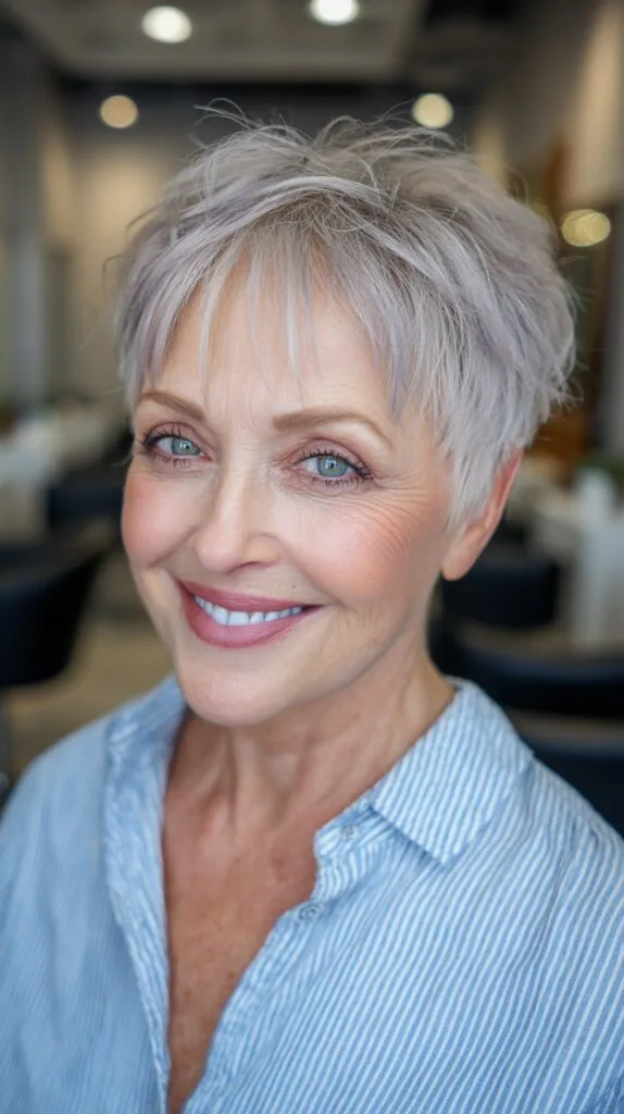 Effortless Silver Layered Crop