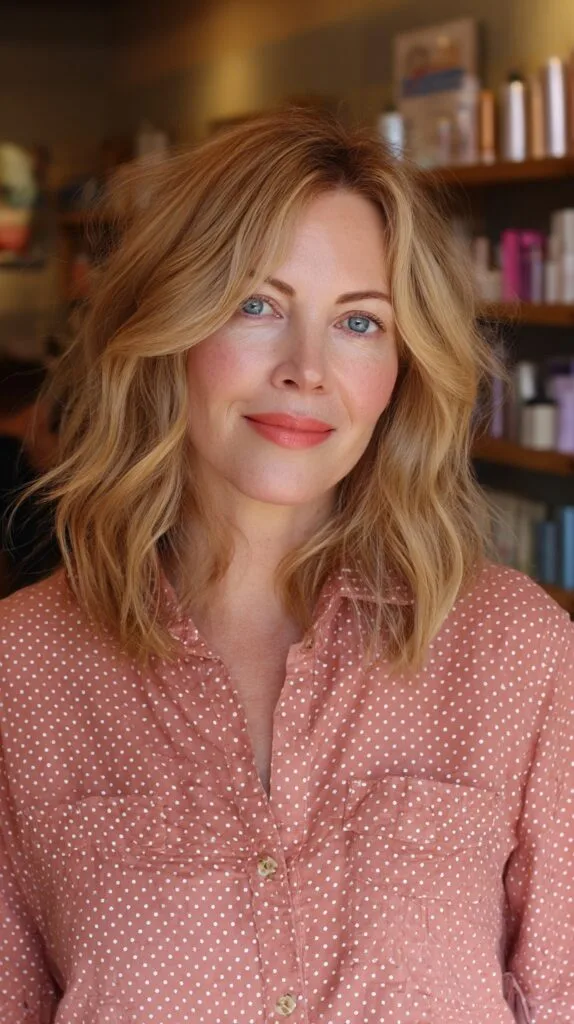 Effortlessly Chic Beachy Waves with Soft Layers