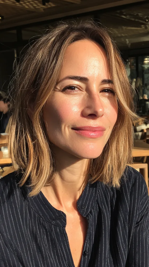 Effortlessly Chic Frayed Bob with Subtle Movement