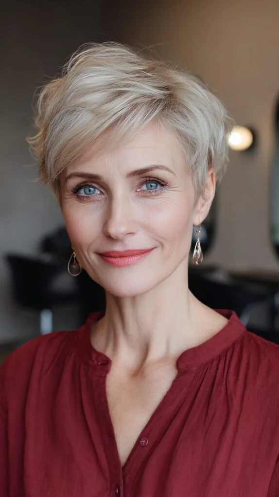 Effortlessly Chic Short Textured Pixie Cut