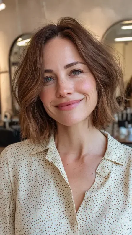 Effortlessly Textured Ripple Bob with Natural Movement