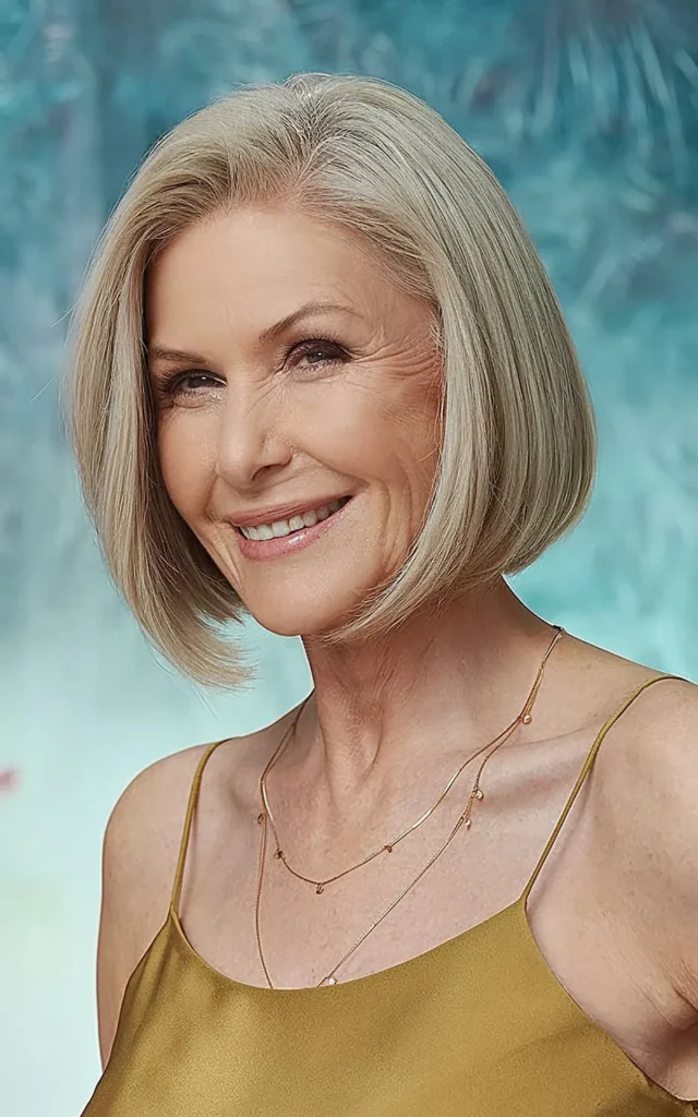 Elegant Bob for Fine Hair for Ladies Past 60