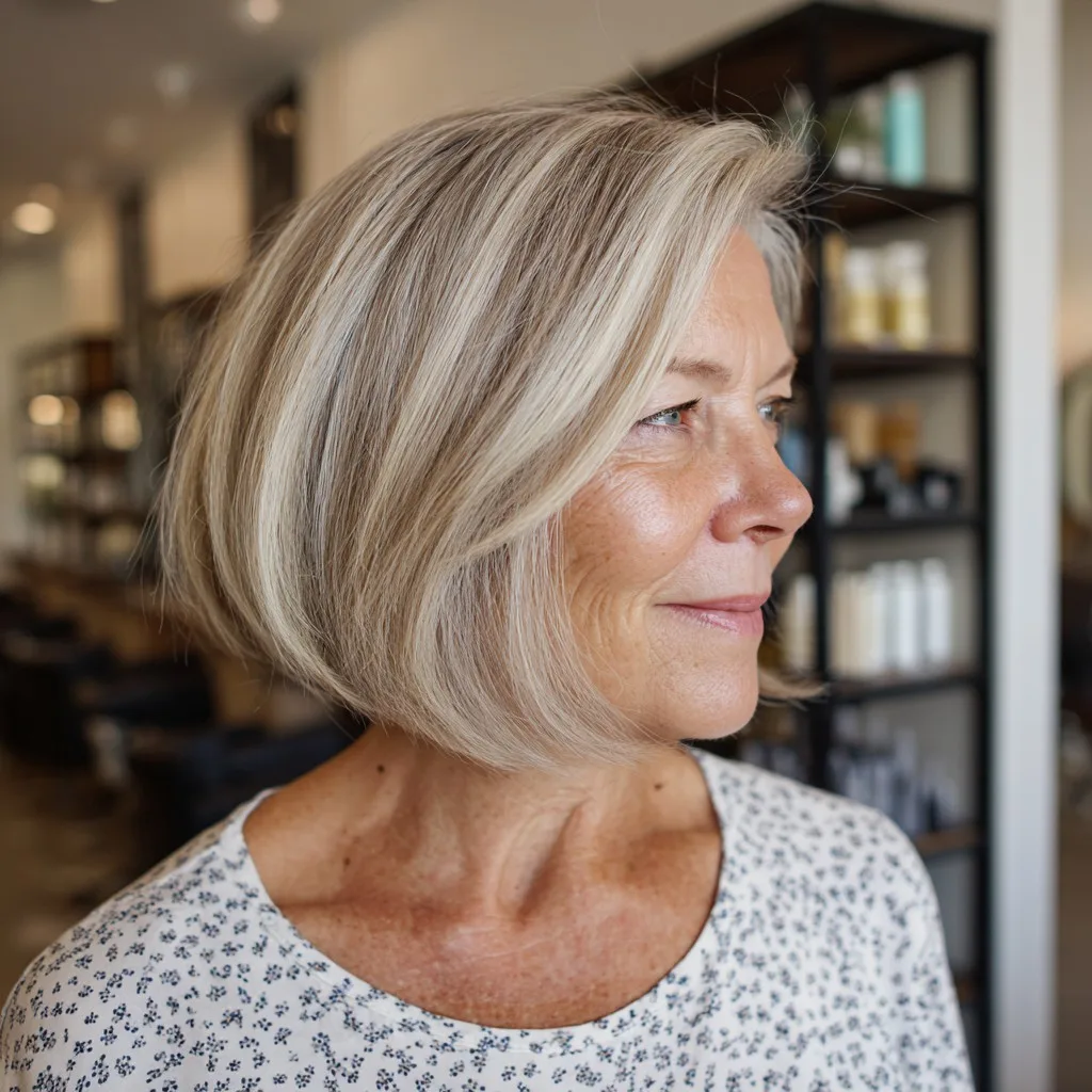 Elegant Bronde Bob with Subtle Layers