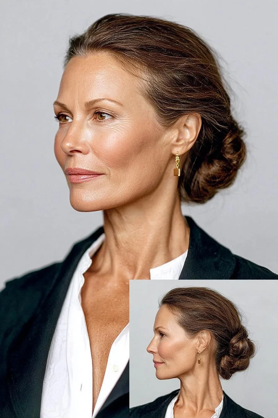 Elegant Low Nape Bun