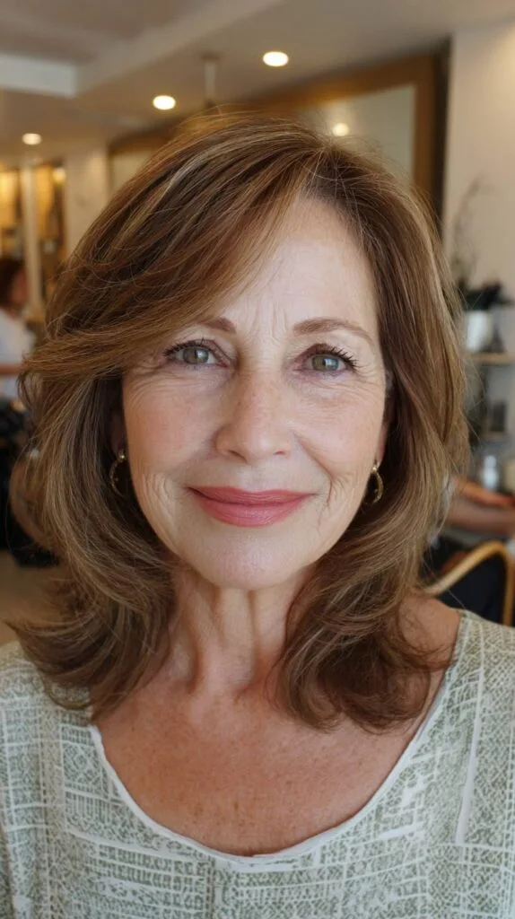 Elegant Medium-Length Haircut with Soft Waves