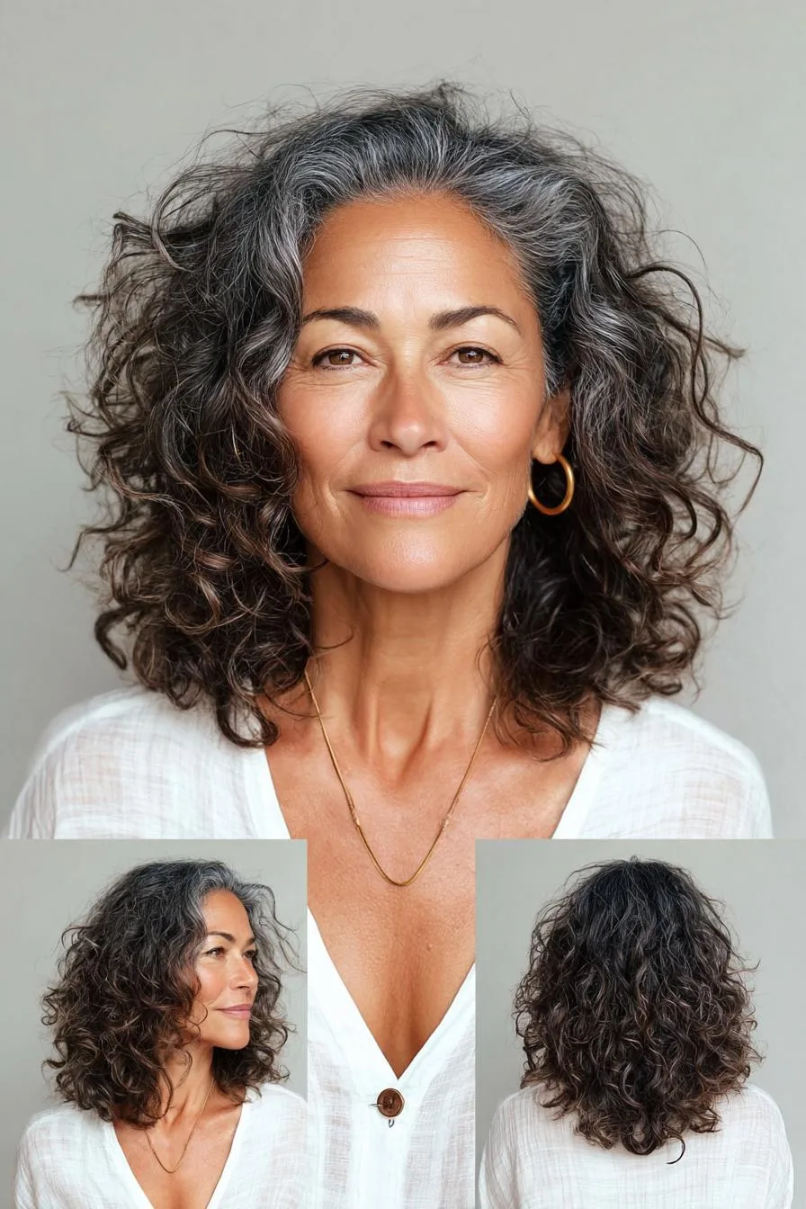 Elegant Silver Curls