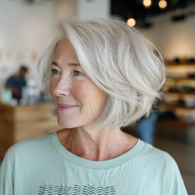 Elegant Soft A-Line Bob with Subtle Volume