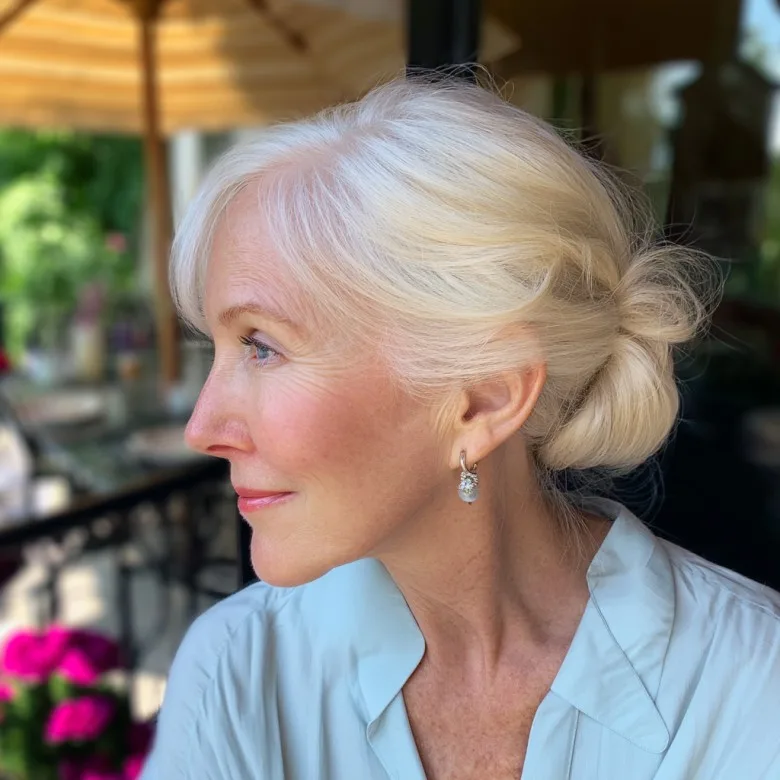 Elegant Soft Chignon with Subtle Waves