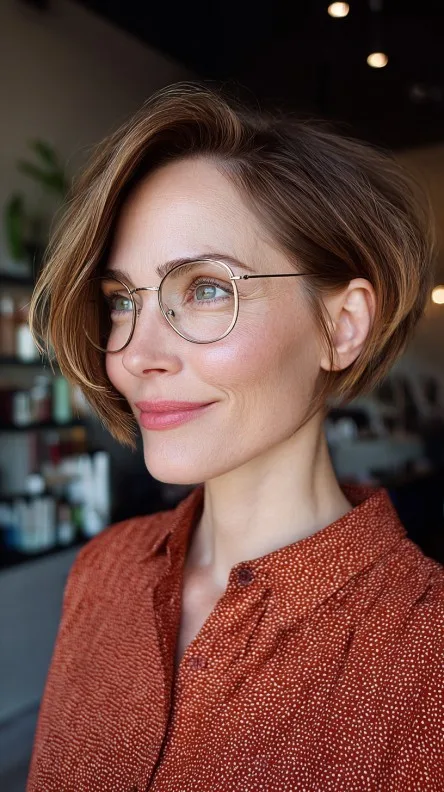 Elegant Textured Wedge Bob with Soft Movement