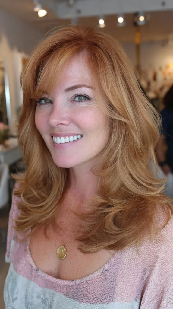 Ginger Layered Butterfly Cut with Soft Flicked Ends